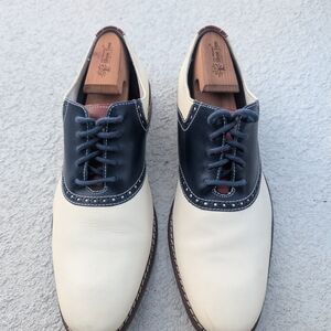 Cole Haan Black and White Oxford Shoes